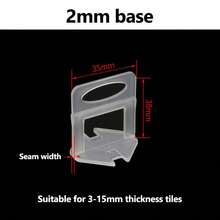 NEW 1000pc Tile Leveling Spacer System Tool Clips Wedges Flooring Lippage Plier UK - VJK0183-1 - View 5