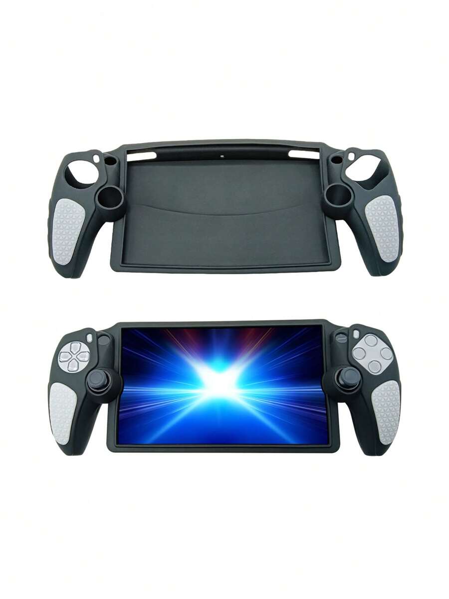 Compatible With PlayStation Portal Remote Play, Dual-Color Design Anti-Slip Textured Silicone Protective Case, Anti-Drop Anti-Scratch Anti-Slip Anti-Sweat, Enhances Gaming Control Feel And Experience - View 1