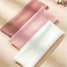 3 Solid Color Knitted Headbands For Women - Multicolor - View 1