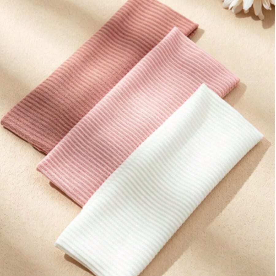 3 Solid Color Knitted Headbands For Women - Multicolor - View 1