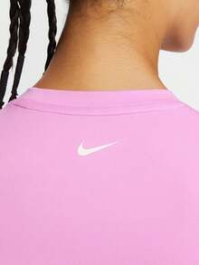 Nike Pro Dri-FIT Women's Printed Classic Training Long Sleeve Top - Pink Purple - View 5