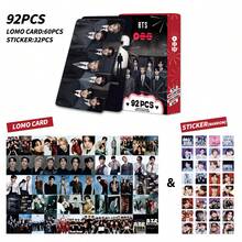 92pcs/Box , Bangtan Boys, 2.0, Photo Cards, Fan Merchandise Goods, New Album & Songs, Idol Merchandise Gift For Friends Birthday, Including 60pcs LOMO Cards + 32pcs Stickers, Celebrity Cards, Card Collection, Exquisite Decorations, Delicate Small Gifts, Holiday Gifts, Collectibles - Multicolor - View 13