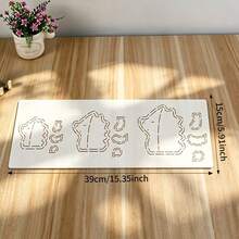 1件刺蝟吊墜PET拼布模板,DIY絎縫模板。此套裝包含一張PET模板,共有3種不同尺寸,非常適合手工縫製DIY刺蝟圖案縫絎與拼布,適用於手工DIY描圖與拼布。 - 經典的 - 查看 3