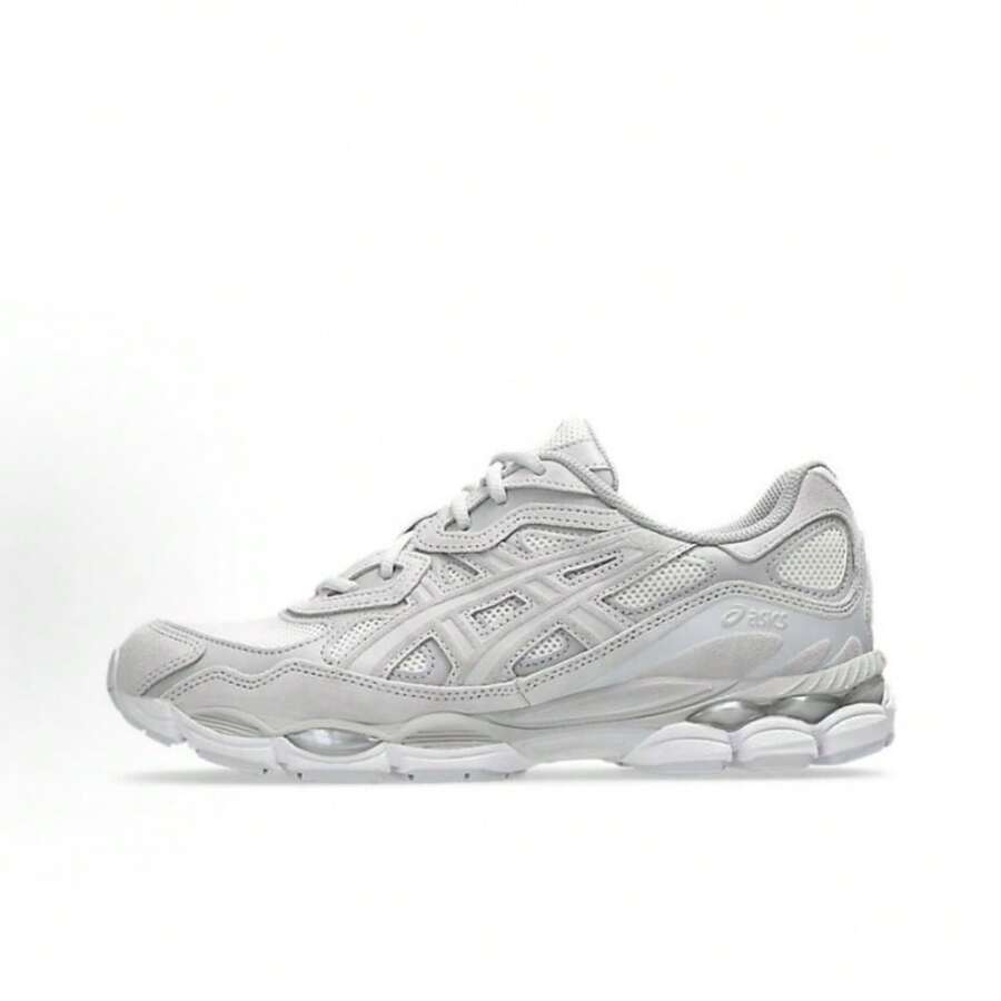 ASICS Gel-NYC Sneakers - Authentic Unisex Retro Lifestyle Running Shoes | Viral 2026 Sportstyle Urban Trainers | Premium Gel Technology Cushioning | Durable Suede & Mesh Performance Footwear | Classic Comfort Daily Sneakers - 米白色 - 查看 1