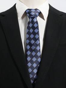 1PC Fashion Casual Versatile Men's Patchwork Plaid Pattern Tie Suitable For Daily Wear, Shopping, Banquet, Party, Business, Dating - Multicolor - View 9