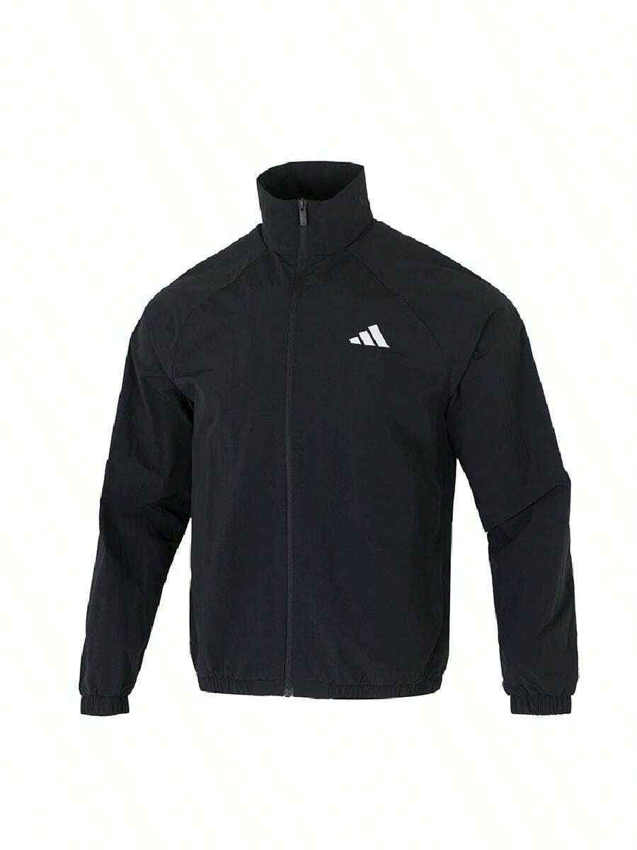 Adidas Men's Sports Jacket M SL WV TT 26 Summer New Casual Minimalist Lightweight JM1772 - Black - View 1