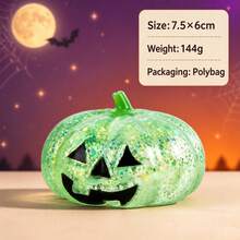 Halloween Pumpkin Filled With Sequins Glitter Soft Squeeze Stress Relief Toy, Random Style - 彩色 - 查看 7