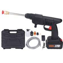 Hidrolavadora Inalámbrica Portátil | Pistola Eléctrica Recargable Pulir - Negro - Ver 2