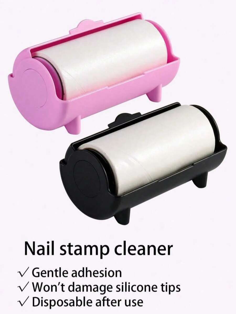 Papel Descartável para Limpeza de Impressão de Arte de Unhas, Nova Solução de Limpeza de Placa de Aço, Removedor de Carimbo de Transferência, Ferramenta de Limpeza de Carimbo Não Danosa - Multicolorido - Visão 1