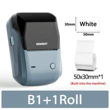 Printer Termal Mini NIIMBOT B1, Printer Portabel Saku, Mendukung Koneksi Bluetooth Nirkabel, Dapat Mencetak Stiker Label Barcode Putih Bulat - MultiWarna - View 9