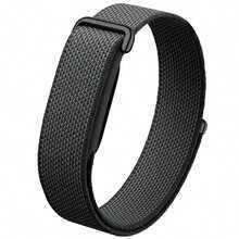 適用於 Air Sports Band 追蹤器，無螢幕健康編織魔鬼氈錶帶，環扣式尼龍錶帶，可調節柔軟透氣，適合女性、男性、學生 - 黑色 - 查看 4