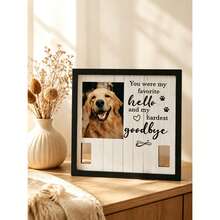 Pet Memorial Photo Frame: Pet Photo Standing Display Stand (Collar Not Included) – Pet Loss Memorial Gift With Clip, Black Pet Memorial Photo Frame: Cat Dog Memorial Photo Frame (Collar Not Included) – Pet Loss Memorial Gift, Collar Photo Frame - one-size - View 5