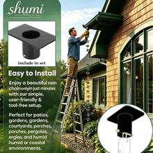 Outdoor 8.8ft Hummingbird Rain Chain, Drainage Gutter Downspout Rain Chain With 12 Copper Lotus Water Cups, Practical And Decorative Replacement Accessory - Hummingbird - View 10