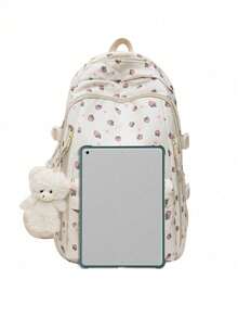 Fashionable Women's Backpack, Multi-Compartment Multi-Pocket, Thick Durable Student Backpack, Multi-Functional Casual Backpack - Multicolor - View 2