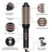 UKLISS 3-In-1 Ceramic Hair Styler - Portable Design With Curling, Straightening And Drying Functions - Black - View 11