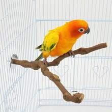 5件組鳥類棲木套組，木製鸚鵡棲架枝條，3個葡萄藤棲木、2個支撐架，爪磨叉鸚鵡咀嚼棒運動訓練枝，適合小型與中型鳥類 - A - 查看 8