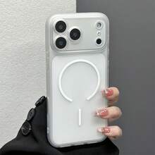 1PC Soft Transparent Frosted Matte Phone Case Compatible With Iphone 17, 16 Pro Max, 15, 13, 14, Full Camera Protection, Anti-Drop, Premium Transparent Protective Cover - White - View 19