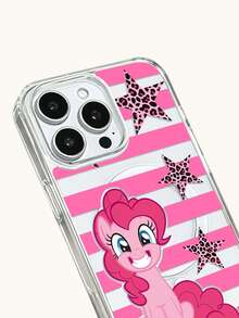 Miniso 1pc Cute Women's My Little Pony Phone Case, Supports Wireless Charging And Magnetic Function, Lightweight Anti-Slip Durable, Cartoon Anime Style, Suitable For Summer Android Series S22, S23, S24plus, S25, S26ultra, And Apple 17, 17Air, 17pro, 17promax, 11, 13, 14, 15, 16pro, 16promax, 14Plus, 16Plus, 16pro, 16promo - Clear - View 8