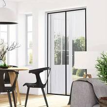 Magnetic Self Sealing Screen Door - Heavy Duty Fiberglass Ultra-Fine Mesh, Scratch-Resistant Pet Friendly, Mosquito-Proof Curtain For Bedrooms, Kitchens, Living Rooms, Easy Wipe Clean, All Seasons Home Decor - A - View 4