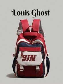[ Backpack | Multi-Color Options . Versatile For Campus & Commute]Organized Storage. Thickened Back Padding + Adjustable Shoulder Straps, Comfortable To Wear Without Shoulder Pressure; Suitable For Daily Commute, Short Trips, Classes And Self-Study. - Multicolor - View 5
