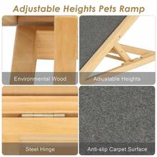 Adjustable Heights Dog Pet Ramp Foldable Stairs Non-Slip Ramp For Car Bed Sofa - VJP0111 - View 8