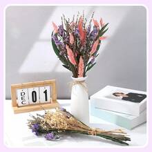 1Bunch Purple White Large Artificial Flower Bouquets Lavender Baby Breath Forget Me Not Boho Wedding DIY Home Decor Preserved Floral Arrangement Gifts - Purple, Pink - View 3