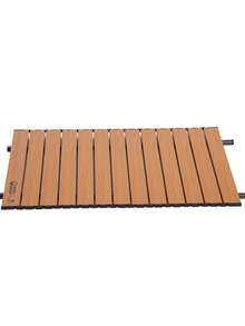 CAMEL CROWN Foldable Camping Wagon Table Board, Portable Picnic Table, Carbon Steel Storage Panel For Outdoor Camp Trolley - Wood Grain Color - View 1