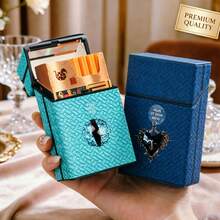 20pcs Woven Texture Cigarette Case Protective Shell Plastic Creative Portable Storage Box Unisex Exquisite Fashion Durable Daily Use Or Gift Cigarette Case Cover - Multicolor - View 8