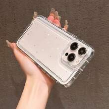 1件裝彩色小花個性化2D圖案全包覆TPU防震手機殼，適用於Apple 17 16 15 14 13 12 11 Pro Max及系列 - 彩色 - 查看 4