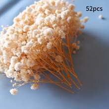 25/52/102/298件組人造多色迷你花莖，象牙色花卉裝飾，適用於花瓶、婚禮裝飾、居家與辦公室裝飾、派對桌飾、卡片製作、DIY手工材料 - 淺褐色的 - 查看 12