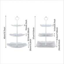 3 X 3 Layer Dessert Cake Stand Plate Afternoon Tea Party Wedding Tableware Plate - View 9
