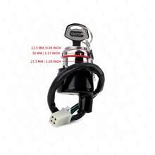 New 4-Wire ATV Ignition Switch + Key Set For Suzuki GN 125 Scooter, Universal Motorcycle Ignition Switch Key - Electric Door Lock - View 2
