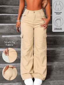 Women Jeans - Khaki - View 1