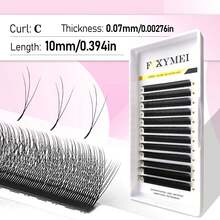 FOXYMEI 1600Fans 新款 4D W型接睫毛 C/D捲度 V型閃亮四葉草睫毛 8-15mm W小蓬鬆自然假睫毛 直髮尖 柔軟輕盈自然交叉睫毛 - 彩色 - 查看 21