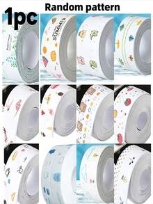 Ins Home Dopamine Soft Decor Item 1 Roll Random Pattern Bathroom Self-Adhesive Sealing Strip Joint Beautification Sealing Decorative Tape Easy To Clean Durable Gap Edge Sticker Home Decor, Home Decoration, Home Supplies, Bathroom Accessories, Tile Sticker Kitchen Bathroom Indoor Home Renovation Universal Home Improvement Practical Creative Gift - Multicolor - View 11