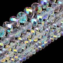 75-145pcs AB Color Super Bright Flat Glass Beads, Loose Beads For DIY Jewelry Making Bracelets, Necklaces, Headpieces, Earrings, Handmade Beading Craft Supplies - DIY Glass Beading - View 7