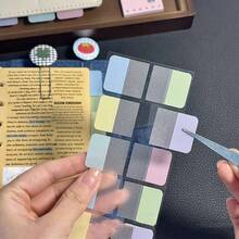 60 buah Tab Indeks Berkilau Macaron yang Dapat Ditulis, Penanda Halaman Perekat Transparan Warna Permen Macaron, Stiker Label Perekat Sendiri, Cocok untuk Dekorasi Alat Tulis Buku Catatan Perencana - A - View 2
