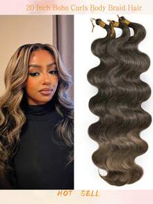 Anna Hair 合成纖維鬆散深波浪捲鉤編髮接髮 3件/包 24英吋 300G 水波紋編髮 漸層金髮扭曲鉤編捲髮 女款，萬聖節 - 彩色 - 查看 40