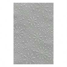 3D Embossing Folder 5.5"X8.5" - Flurry Of Snowflakes - As Pic - View 5