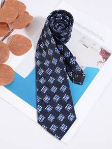 1PC Fashion Casual Versatile Men's Patchwork Plaid Pattern Tie Suitable For Daily Wear, Shopping, Banquet, Party, Business, Dating - Multicolor - View 7