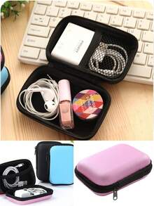 1pc Memory Card Game Box, Card Storage Case, Board Game Tarot Cards, Three Kingdoms Poker Cards Protective Cover, Zipper Storage Bag, Birthday Gift Box, Coin Storage Box, Earphone/Data Cable Storage Box, Lipstick/Small Cosmetic Storage Box, Adult Gift - Multicolor - View 2