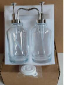 3入組 16.9oz/500ml 玻璃咖啡糖漿分裝瓶，附金色壓頭與標籤，廚房必備糖漿收納瓶，適用咖啡吧、飲品站、婚禮派對與禮品 - 彩色 - 查看 14