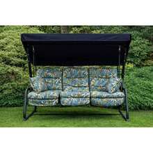 Replacement Cushion Only For 3-Seater Garden Hammock – Soft, Breathable Fabric With Multiple Pattern Options To Refresh Your Outdoor Relaxation Space; Lightweight And Easy To Install; Designed For Comfort And Everyday Use; Compatible With Standard Vi - Tropical Blue - View 12