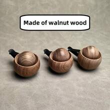 Car Wooden Aroma Diffuser, Selected Black Walnut Material, Installed In Air Vent, Minimalist Design, No Essential Oil Included - Round Wood Car Air Freshener Clip - View 9