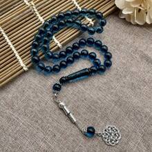 New 45pcs 10mm Acrylic Muslim Prayer Beads Tasbih Rosary Bracelet, Middle Eastern - Multicolor - View 3
