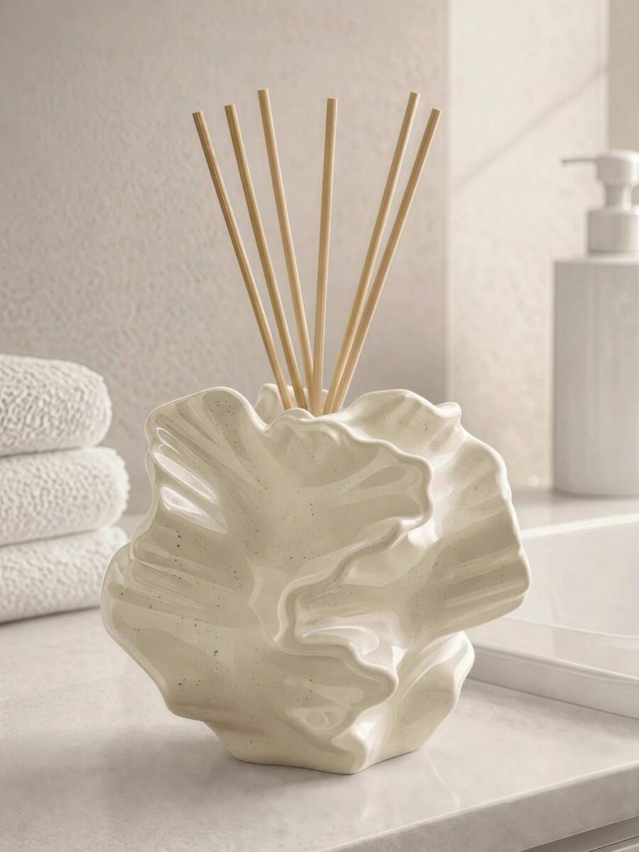 1pc Abstract Aromatherapy Diffuser Bottle With Fragrance Reed Diffuser Stone Base, Multiple Colors Available, Aesthetic Home Fragrance Decor, Suitable For Bathroom, Living Room, Perfect As A Gift - Multicolor - View 1