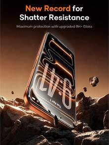 NNBILI 7Pcs 9H High Definition Transparent Full Screen Tempered Glass Screen Protector With Auto-Alignment Installation Tool, Dust-Free, Bubble-Free, Anti-Fingerprint, Anti-Drop, Anti-Shatter, Compatible With IPhone 18/18 Pro/18 Pro Max/17/17Pro/17Pro Max/17Air/16/15/14/13/12/11/X/XS/XR/XS Max Full Series - Clear - View 3