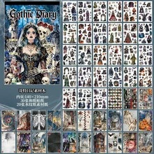New Gothic Diary Stickers - Dark Gothic Style Stickers For Journaling Materials - Gothic Diary - View 6
