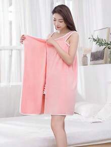 Quick-Drying Absorbent Towel, Bath Supplies, Bathroom Accessories, Soft Skin-Friendly Multi-Function Bathrobe And Beach Towel - Multicolor - View 12