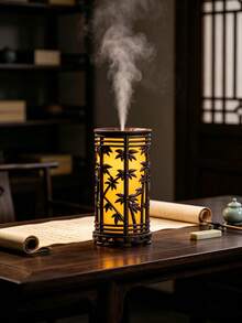 Bamboo Humidifier With Gentle Night Light, Fragrance Diffuser With 2 Mist Modes, Suitable For Relaxing Bedroom And Home Ambiance - Mist - View 8
